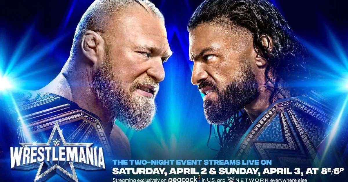 عرض رسلمينيا WWE WrestleMania 38 Night 2 2022 مترجم كامل